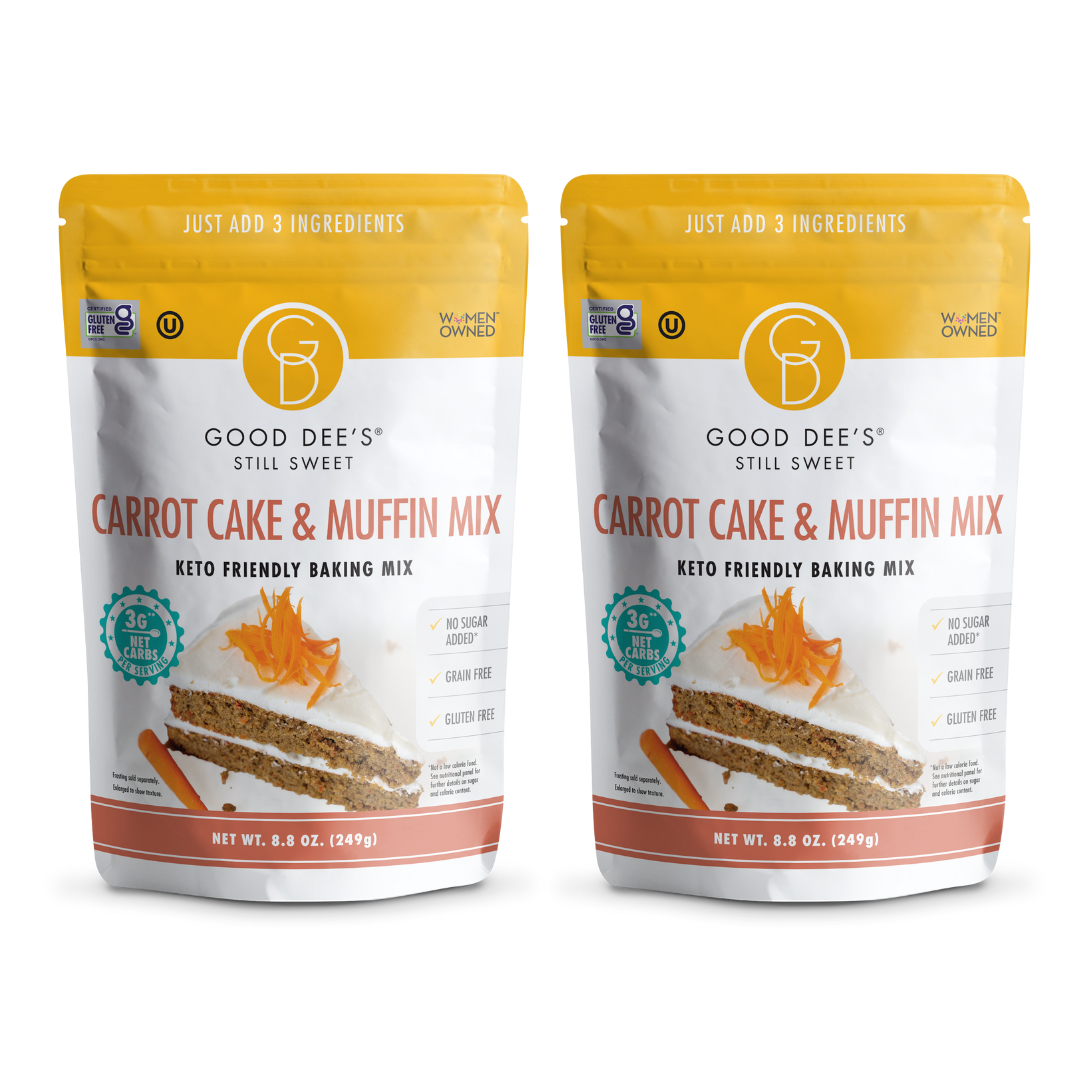 Carrot Keto Muffin & Cake Mix- Gluten Free and No Added Sugar by Good Dee's