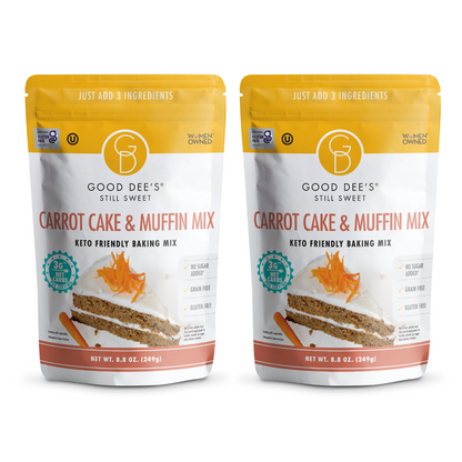 Carrot Keto Muffin & Cake Mix- Gluten Free and No Added Sugar by Good Dee's