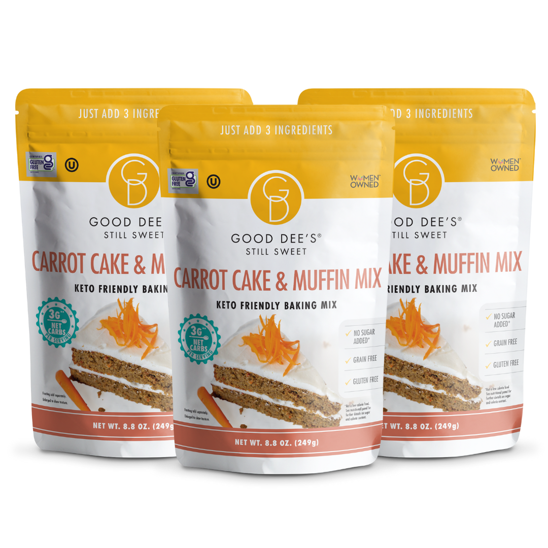 Carrot Keto Muffin & Cake Mix- Gluten Free and No Added Sugar by Good Dee's