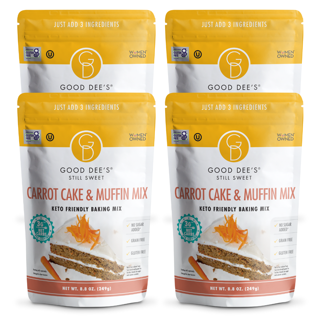 Carrot Keto Muffin & Cake Mix- Gluten Free and No Added Sugar by Good Dee's