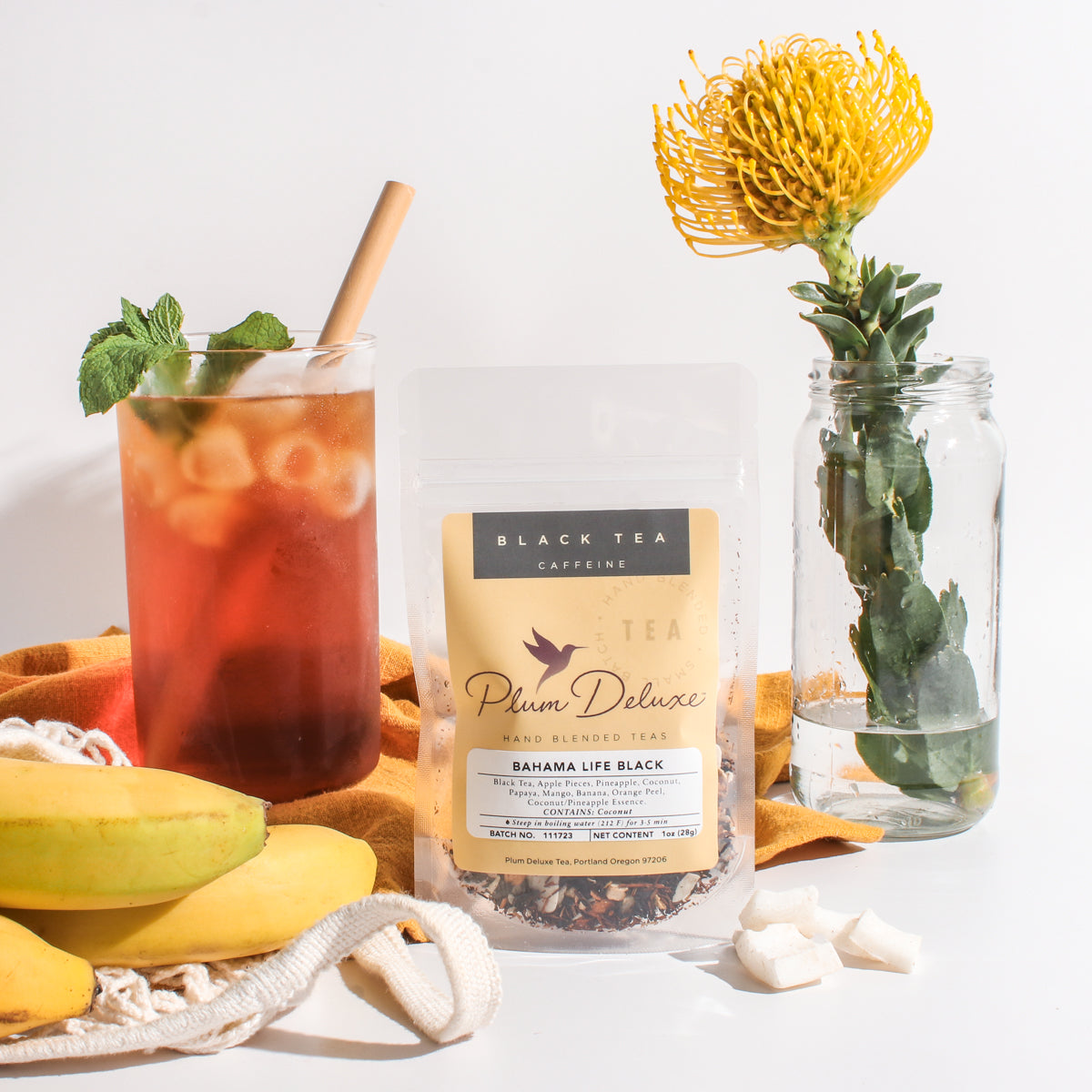 Bahama Life Black Tea (Banana - Coconut - Pineapple) by Plum Deluxe Tea