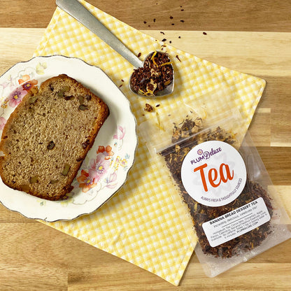 Banana Bread Herbal Dessert Tea (Chocolate-Chestnut) by Plum Deluxe Tea