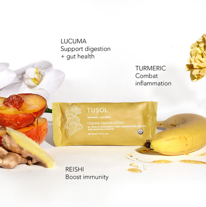 Organic Banana + Lucuma Superfood Bar (24 Pack) by TUSOL Wellness