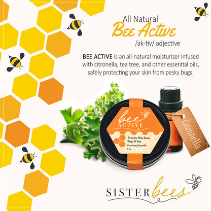 Bee Active - Protects Against Bugs - Travel Size by Sister Bees