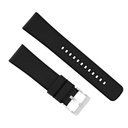 Samsung Galaxy Watch3 | Cordura Fabric & Silicone Hybrid | Black by Barton Watch Bands