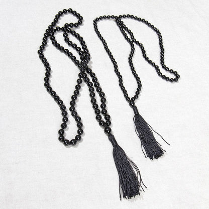 Black Onyx Mala - High-Energy Gemstones by Tiny Rituals