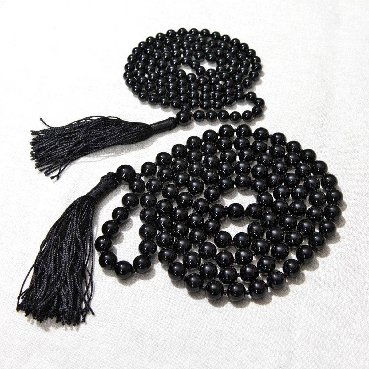 Black Onyx Mala - High-Energy Gemstones by Tiny Rituals