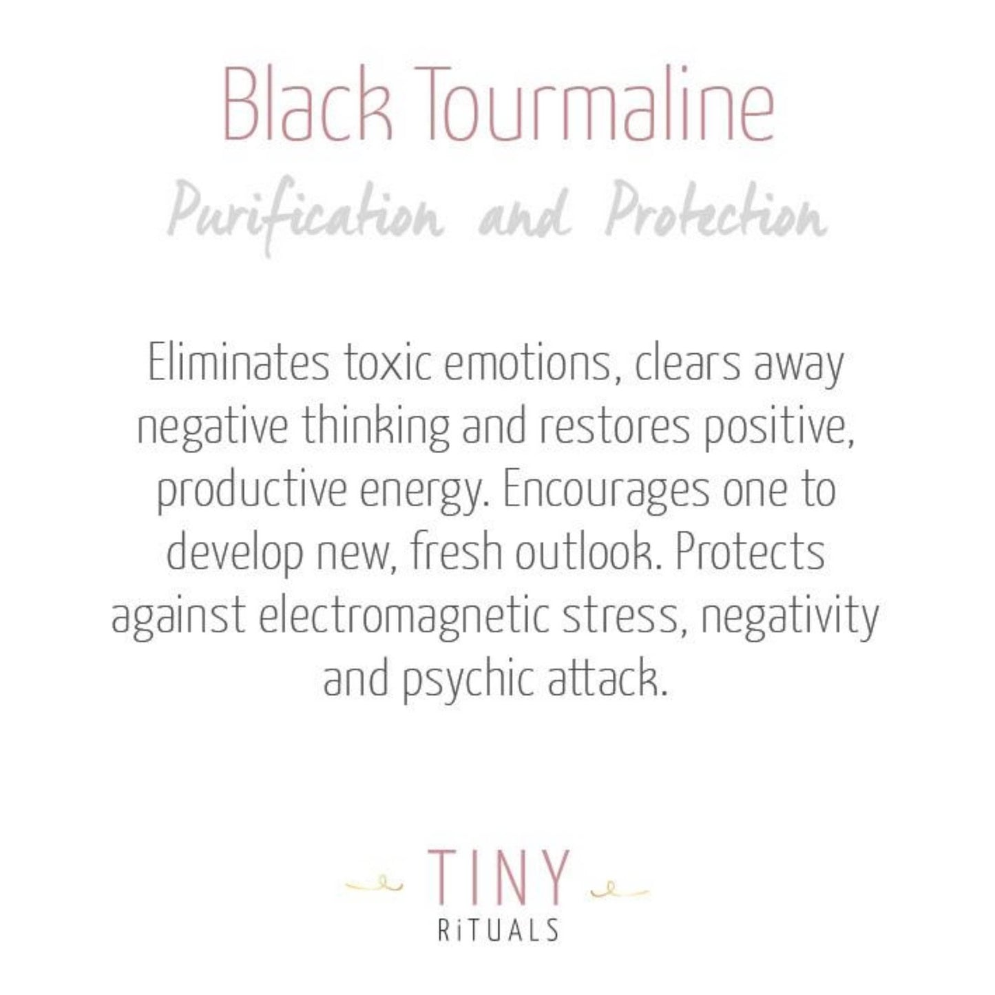 Black Tourmaline Cube by Tiny Rituals