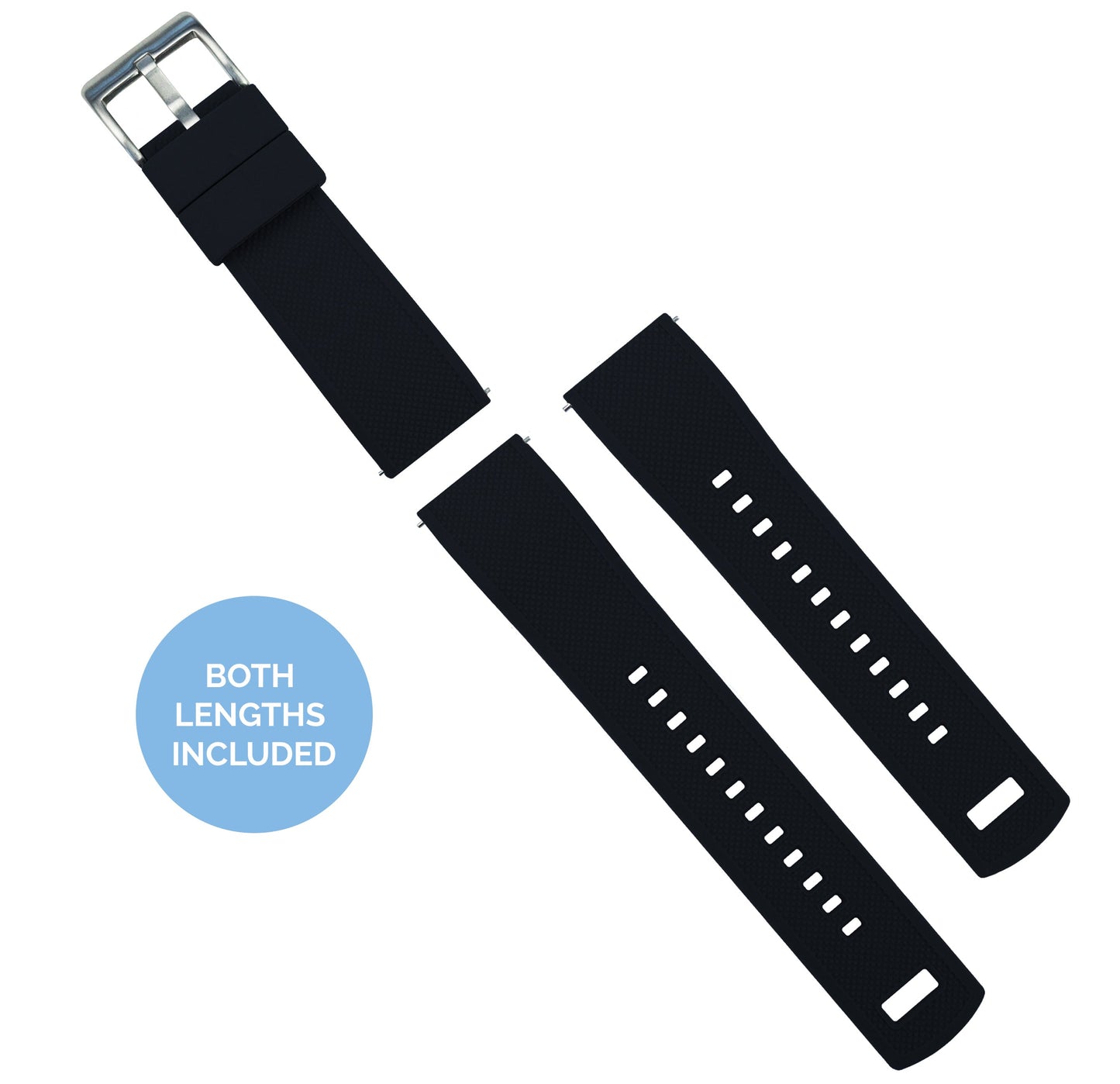 Samsung Galaxy Watch3 | Elite Silicone | Black by Barton Watch Bands