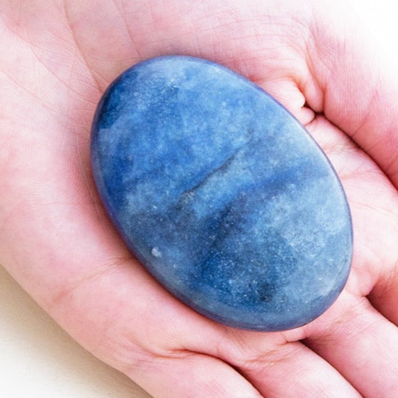 Blue Aventurine Palm Stone by Tiny Rituals