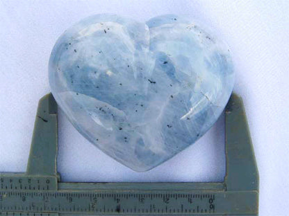Valentines Gift Blue Calcite Large Decorative Heart- sold per piece by OMSutra