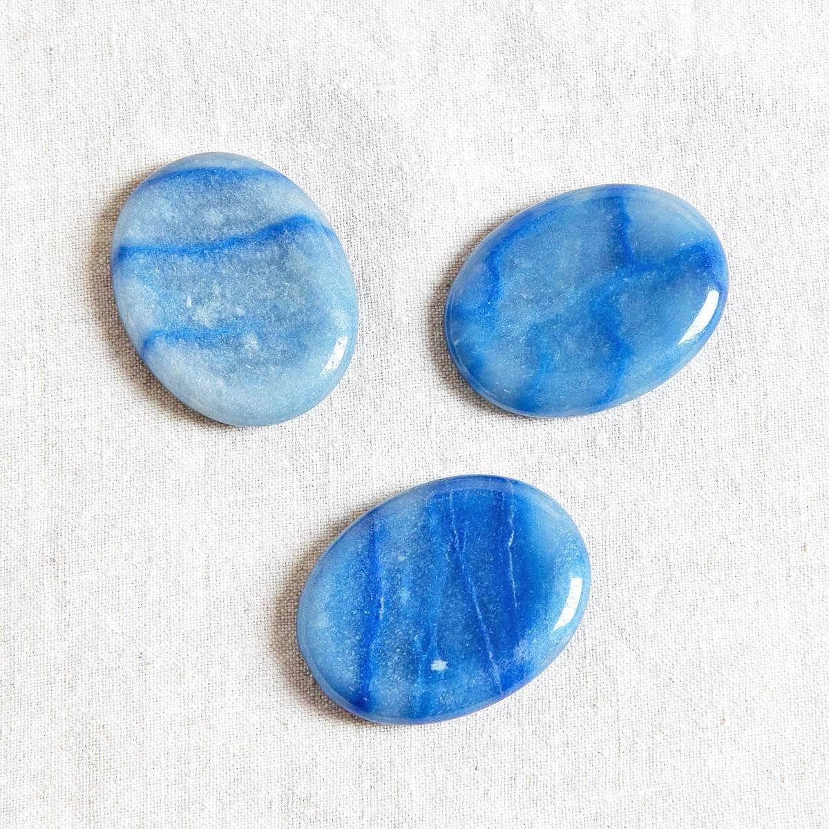 Blue Aventurine Worry Stone by Tiny Rituals