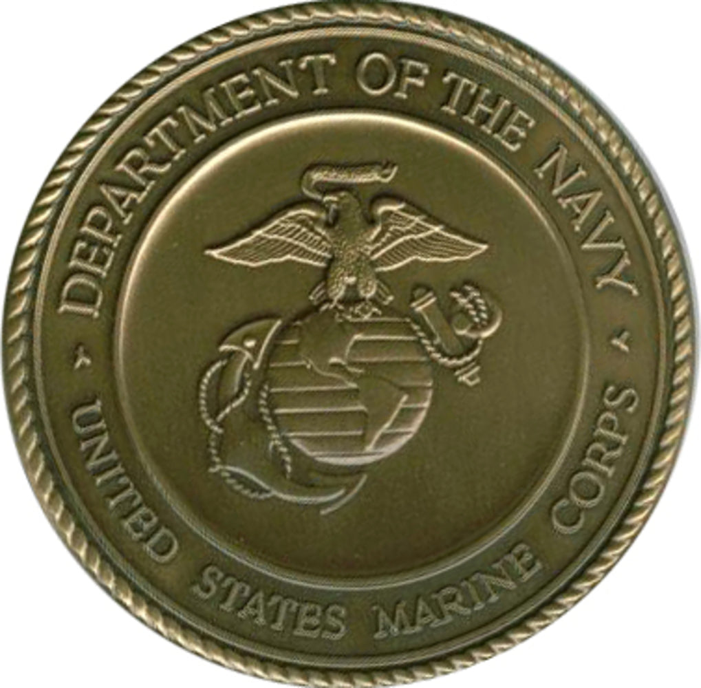Marine Corps Brass service medallion. by The Military Gift Store