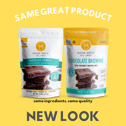 Chocolate Keto Brownie Mix - Gluten Free and No Added Sugar by Good Dee's