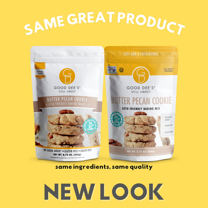 Butter Pecan Keto Cookie Mix - Gluten Free and No Added Sugar by Good Dee's