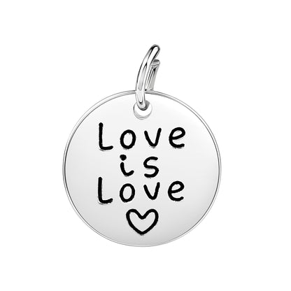 Love Is Love Circle Gay Pride Charms by Fundraising For A Cause