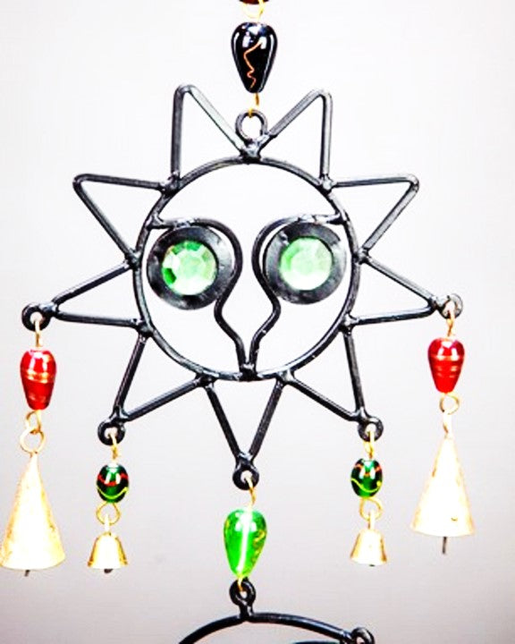 Celestial Sun and Moon Chime with  Beads by OMSutra