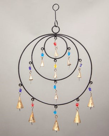 Triple Circle Chime with beads and bells by OMSutra