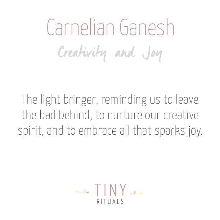 Carnelian Ganesh by Tiny Rituals