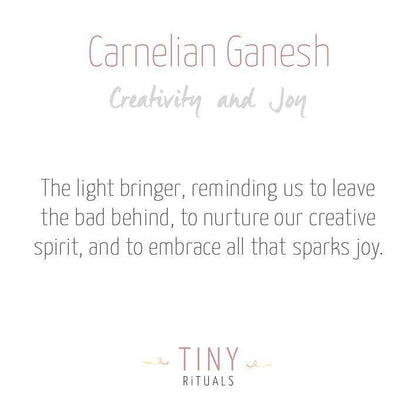 Carnelian Ganesh by Tiny Rituals