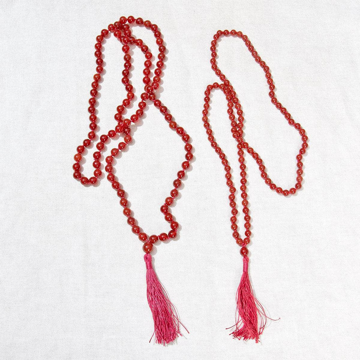 Carnelian Mala - High-Energy Gemstones by Tiny Rituals