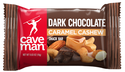 Dark Chocolate Caramel Cashew Minis by Caveman Foods