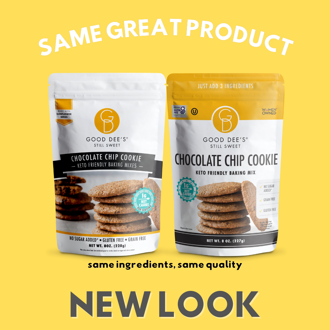 Chocolate Chip Keto Cookie Mix - Gluten Free and No Added Sugar by Good Dee's