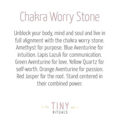 Chakra Worry Stone by Tiny Rituals