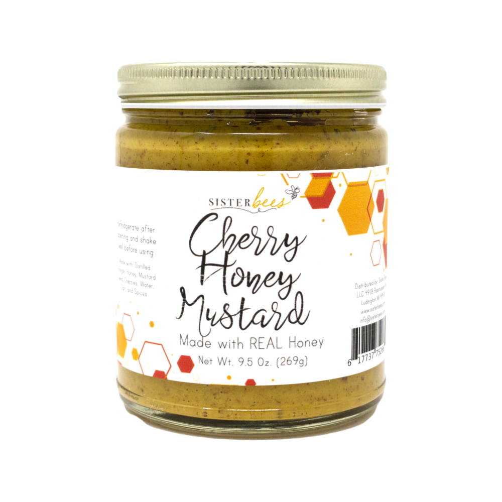 Cherry Honey Mustard - Made with REAL honey! by Sister Bees