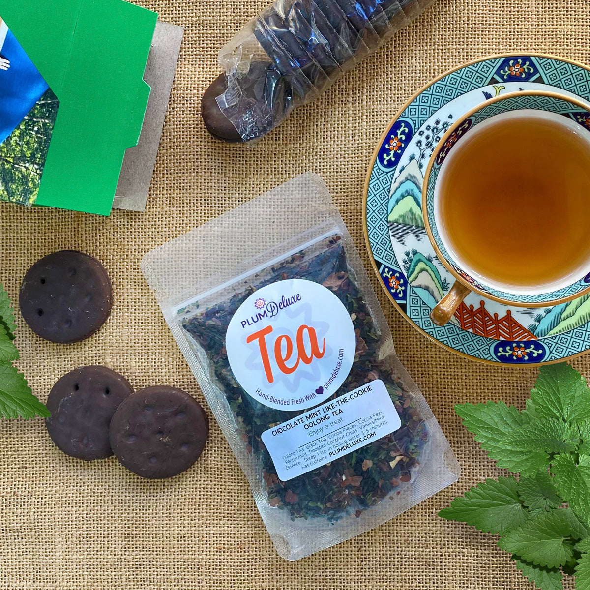 Chocolate Mint 'Like-The-Cookie' Oolong Tea by Plum Deluxe Tea