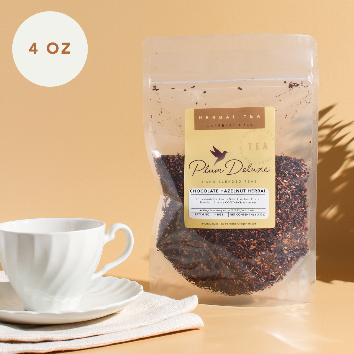 Chocolate Hazelnut Dessert Tea by Plum Deluxe Tea