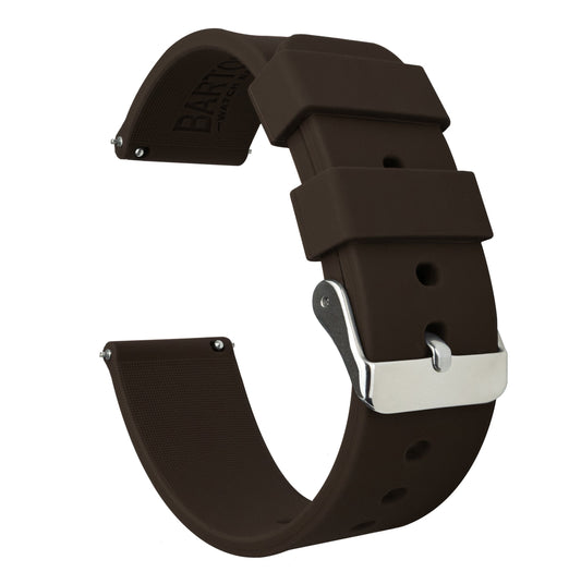 Samsung Galaxy Watch4 | Silicone | Chocolate Brown by Barton Watch Bands