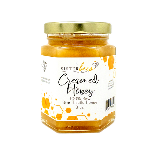 Michigan Creamed Honey 8oz Jar by Sister Bees