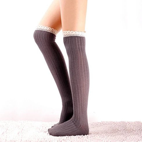 Crochet Cuteness Knee High Socks by VistaShops