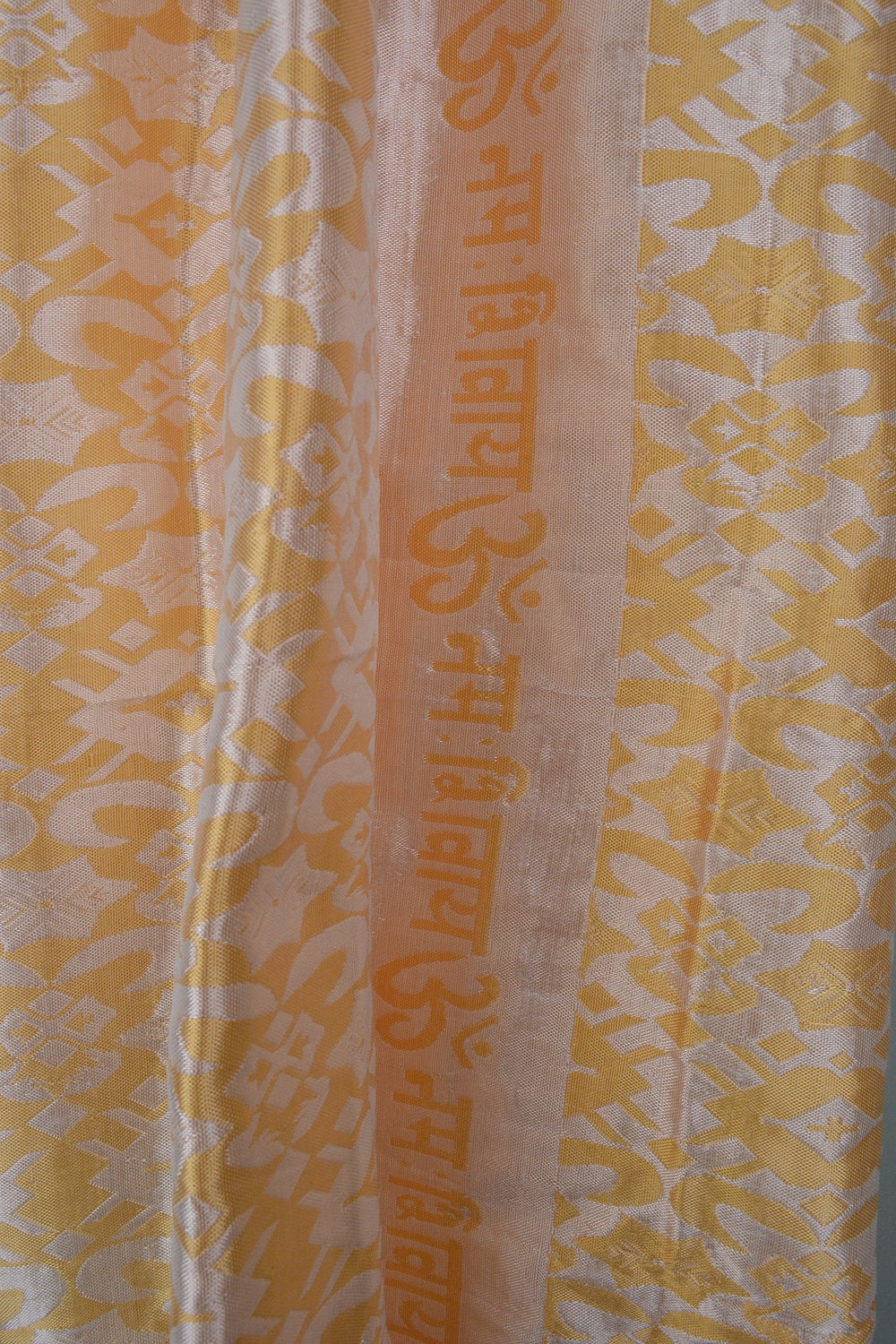 OM Namah Shivay Handwoven Silk Shawl by OMSutra