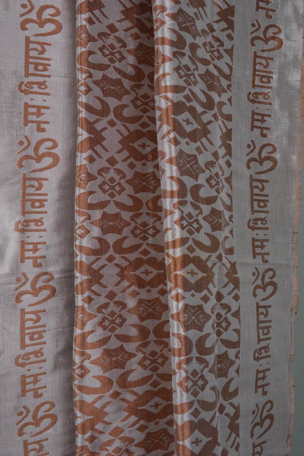 OM Namah Shivay Handwoven Silk Shawl by OMSutra