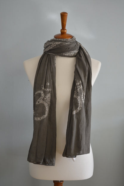 Naturally dyed cotton scarf by OMSutra