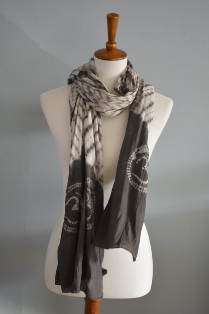 Naturally dyed cotton scarf by OMSutra