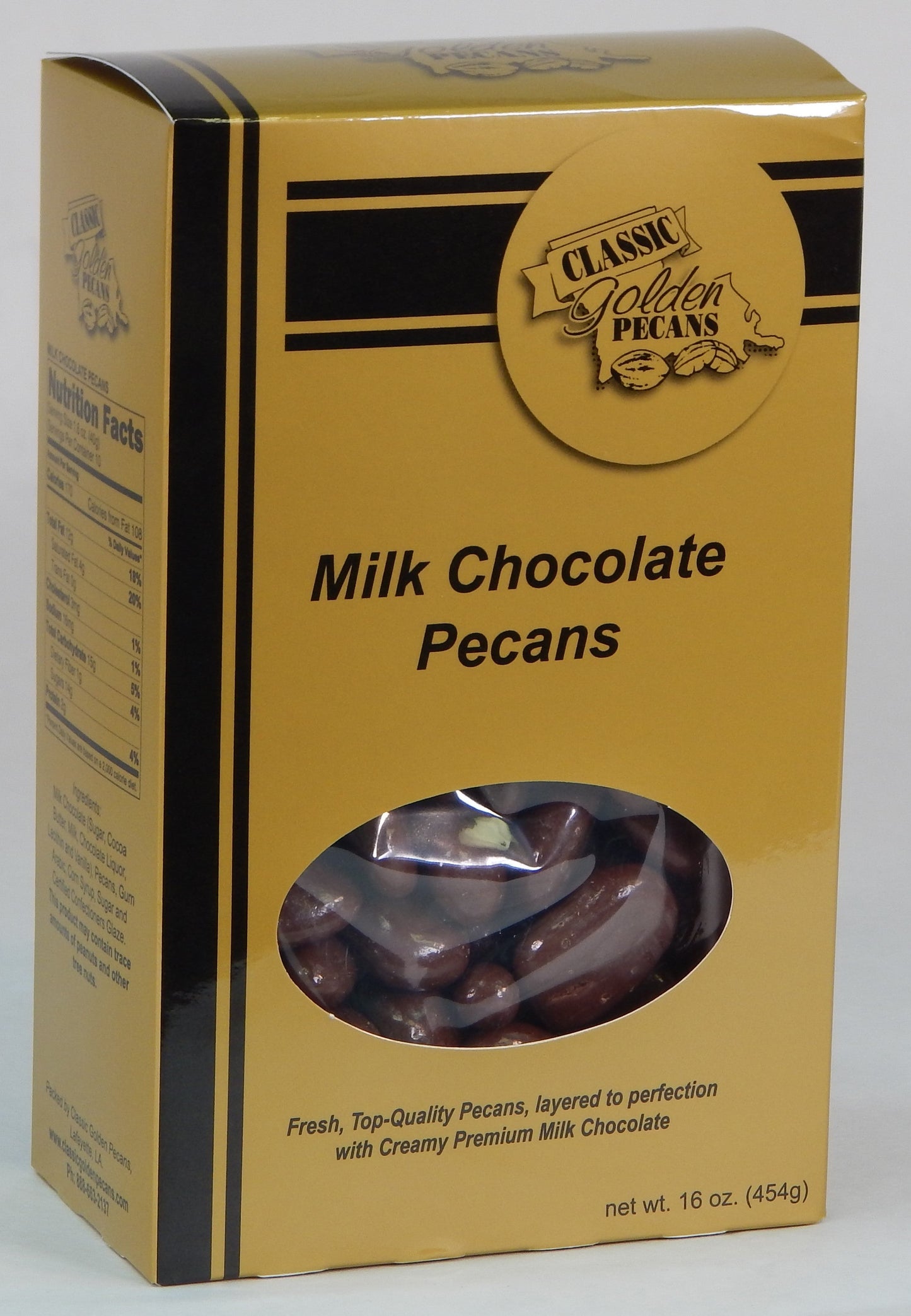 Milk Chocolate Pecans by Classic Golden Pecans