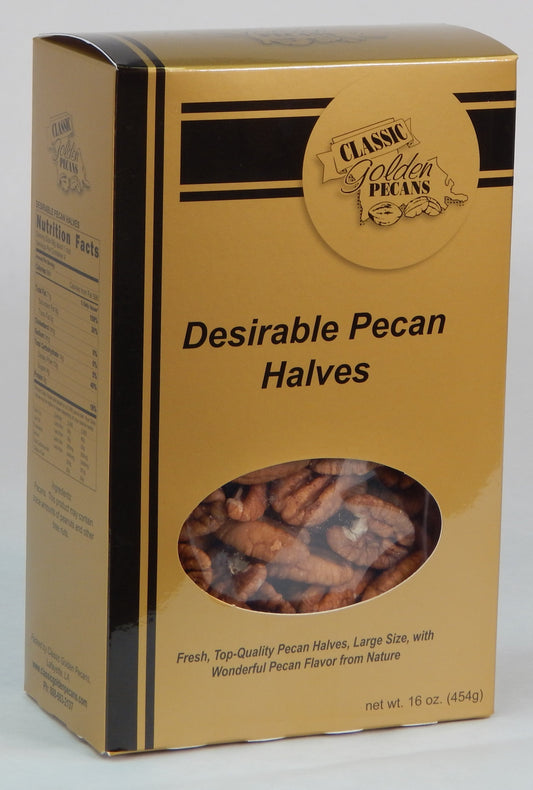 Desirable Pecan Halves by Classic Golden Pecans