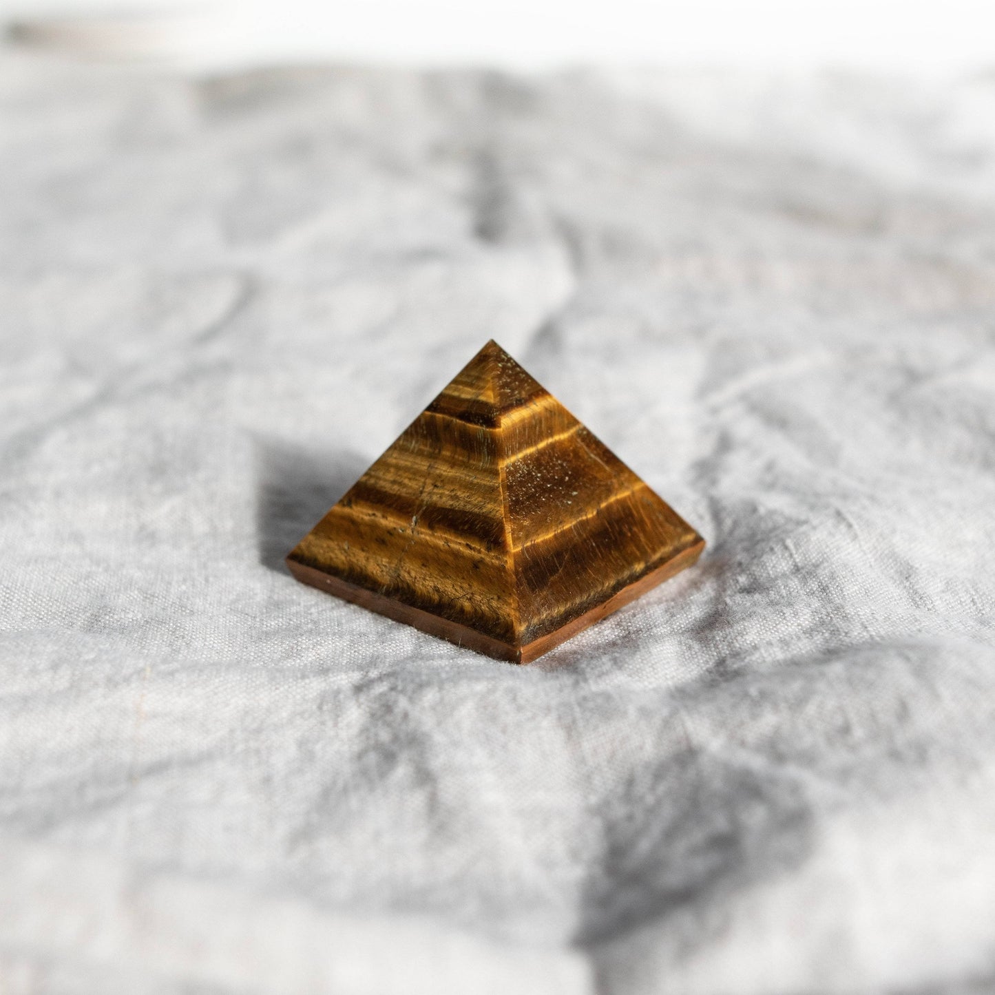 Tiger Eye Pyramid by Tiny Rituals