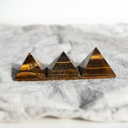 Tiger Eye Pyramid by Tiny Rituals