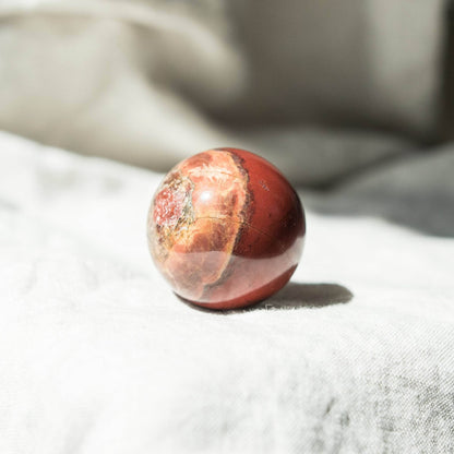 Red Jasper Sphere with Tripod by Tiny Rituals