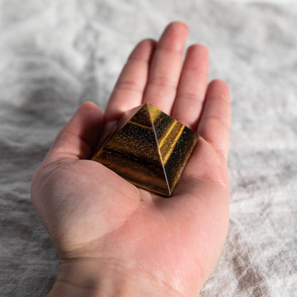 Tiger Eye Pyramid by Tiny Rituals