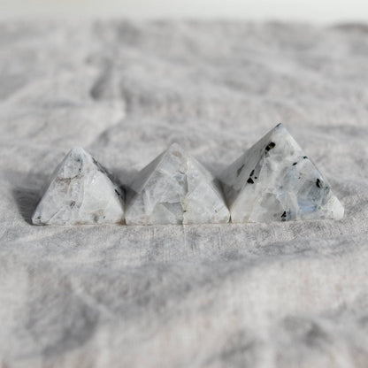 Rainbow Moonstone Pyramid by Tiny Rituals