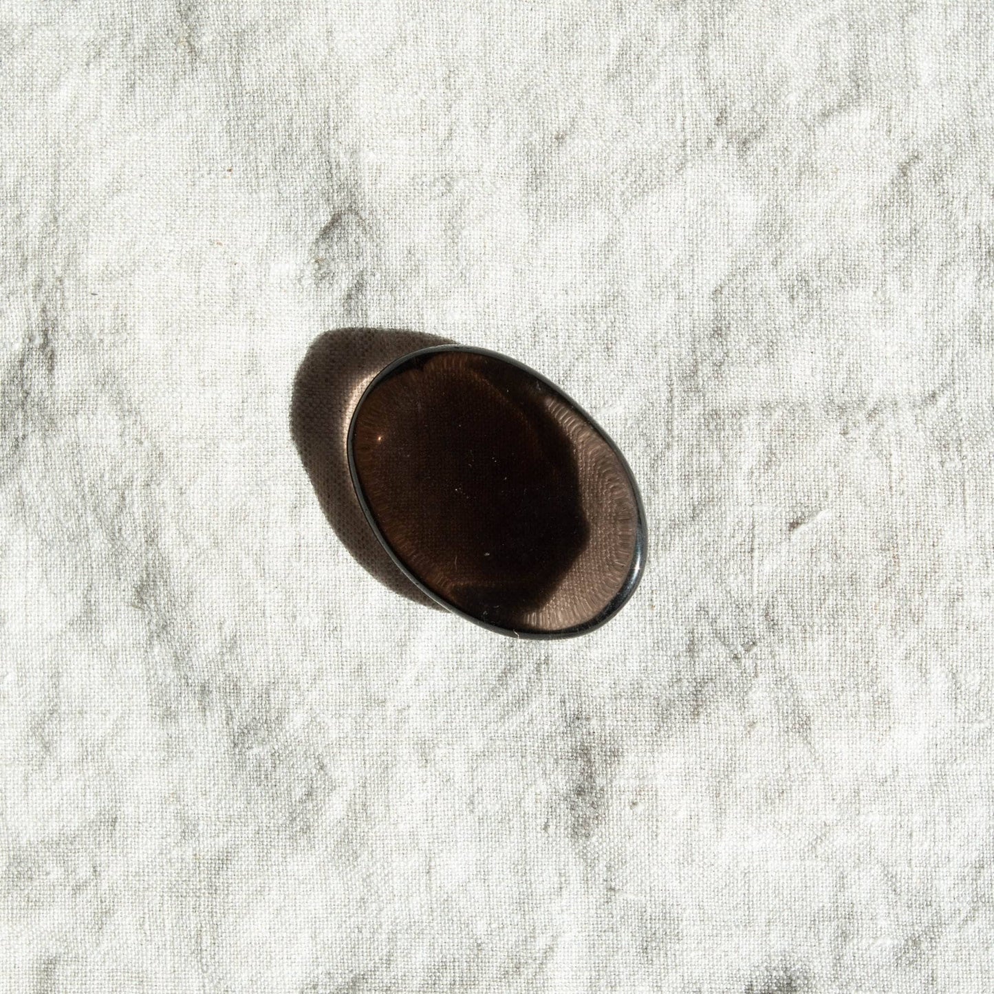 Smoky Quartz Worry Stone by Tiny Rituals