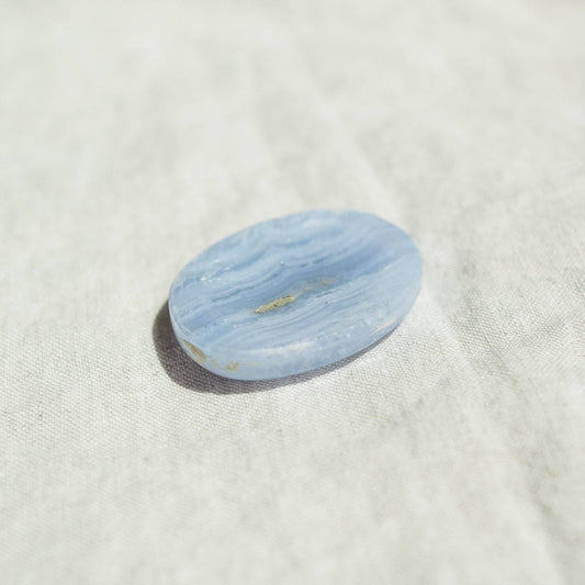 Blue Lace Agate Worry Stone by Tiny Rituals