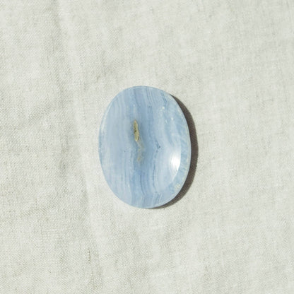 Blue Lace Agate Worry Stone by Tiny Rituals