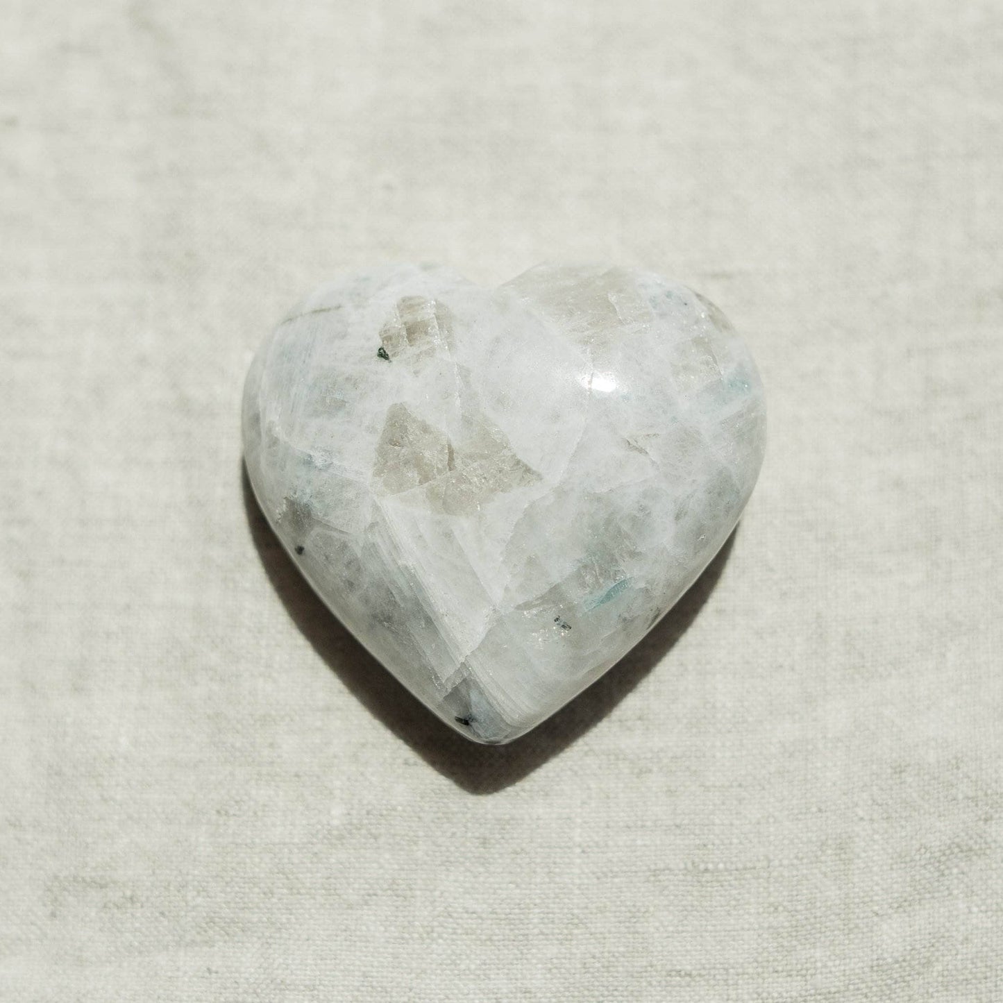 Rainbow Moonstone Heart by Tiny Rituals