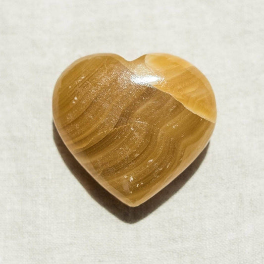 Yellow Calcite Heart by Tiny Rituals